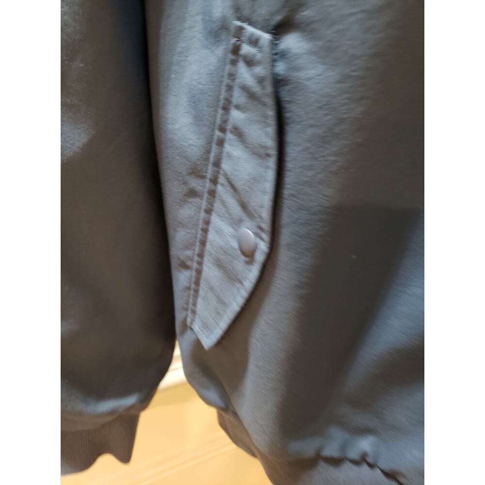 Puma Bomber Jacket Mens Medium Dark Denim Retro Classic Reversible Full Zipper - Picture 13 of 16